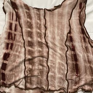 Brown crop top like new